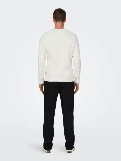 Only & Sons Kicker Life Knit Antique White