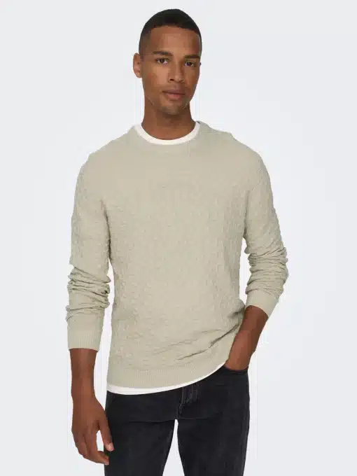 Only & Sons Kalle Sweater Silver Lining