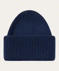 Knowledge Cotton Apparel Big Rib Beanie Eclipse
