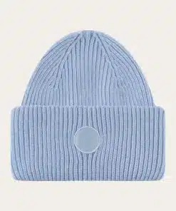 Knowledge Cotton Apparel Big Rib Beanie Asley Blue