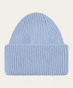 Knowledge Cotton Apparel Big Rib Beanie Asley Blue