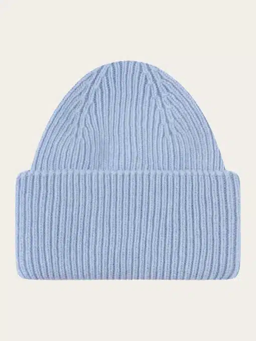 Knowledge Cotton Apparel Big Rib Beanie Asley Blue