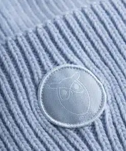 Knowledge Cotton Apparel Big Rib Beanie Asley Blue