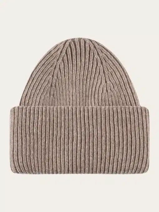 Knowledge Cotton Apparel Big Rib Beanie Kelp Melange