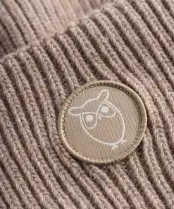 Knowledge Cotton Apparel Big Rib Beanie Kelp Melange