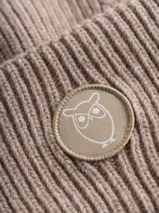 Knowledge Cotton Apparel Big Rib Beanie Kelp Melange