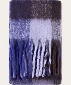 Knowledge Cotton Apparel Checked Scarf Purple Check