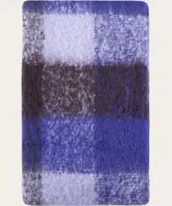 Knowledge Cotton Apparel Checked Scarf Purple Check