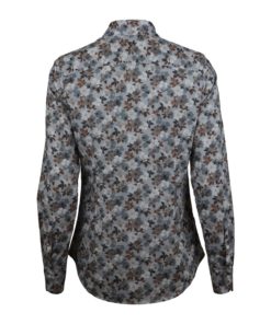 Stenströms Sofie Grey Floral Shirt