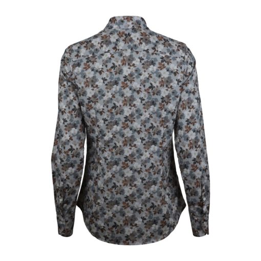 Stenströms Sofie Grey Floral Shirt