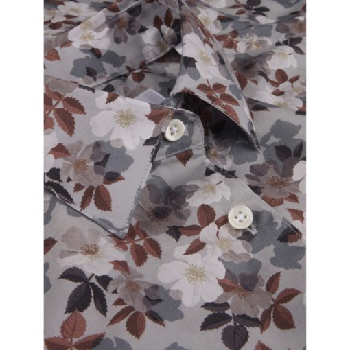 Stenströms Sofie Grey Floral Shirt