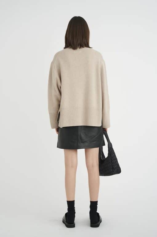 In Wear Wook Short Skirt Black