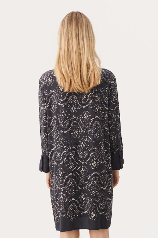 Part Two Cenette Dress Magnet Border Print