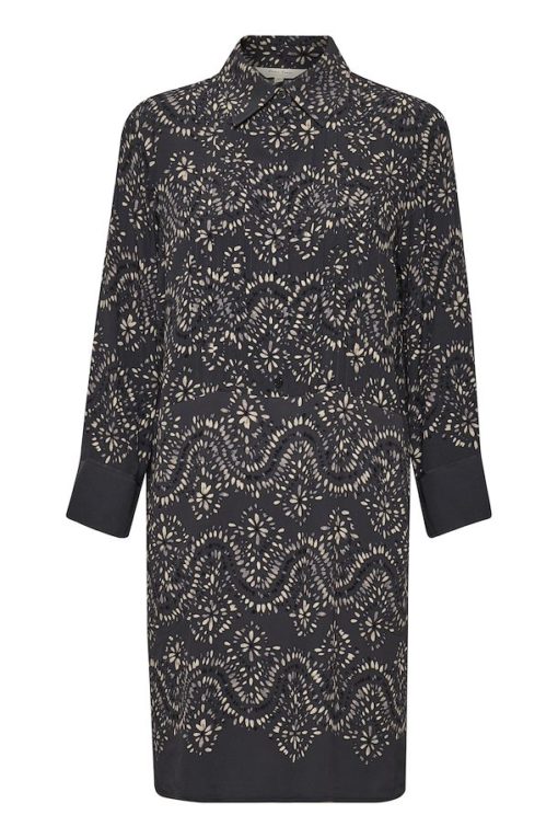 Part Two Cenette Dress Magnet Border Print