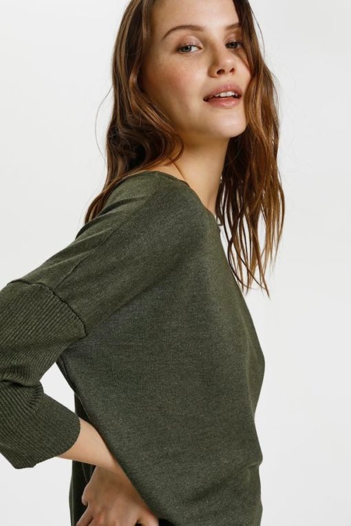 Saint Tropez Milasz Pullover Army Green Melange
