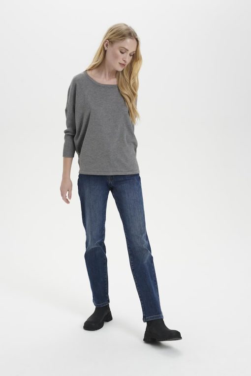 Saint Tropez Milasz Pullover Misty Grey Melange