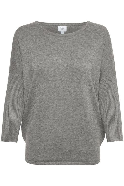 Saint Tropez Milasz Pullover Misty Grey Melange