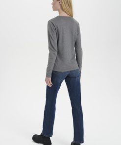 Saint Tropez Milasz Knitted Cardigan Mist Grey Melange