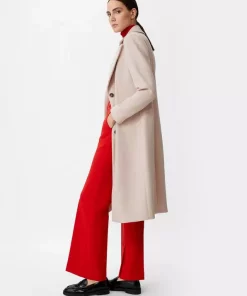 Comma, Wool Coat Light Beige
