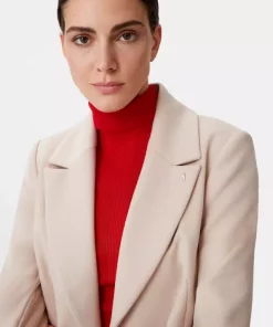 Comma, Wool Coat Light Beige