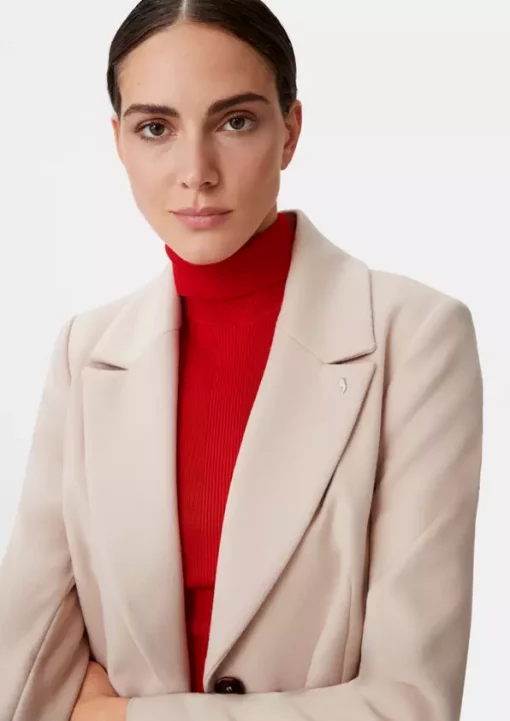 Comma,Coat L ight Beige
