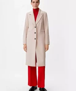 Comma, Wool Coat Light Beige