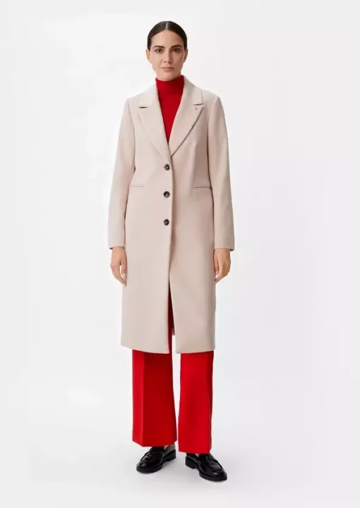 Comma,Coat L ight Beige