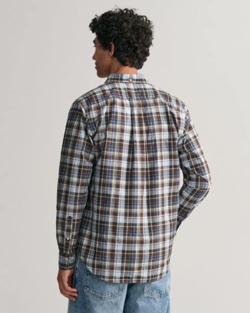 Gant Regular Fit Poplin Shirt Rich Brown