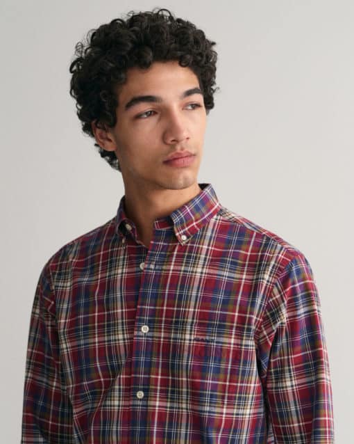 Gant Regular Fit Poplin Shirt  Plumped Red
