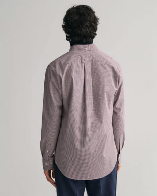 Gant Regular Fit Poplin Micro Shirt Plumped Red