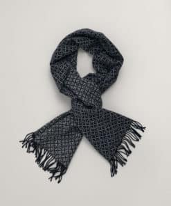Gant Woman G Pattern Scarf Evening Blue