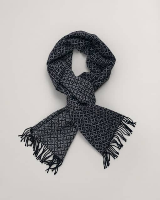 Gant Woman G Pattern Scarf Evening Blue