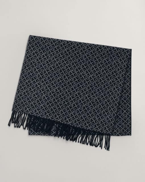 Gant Woman G Pattern Scarf Evening Blue
