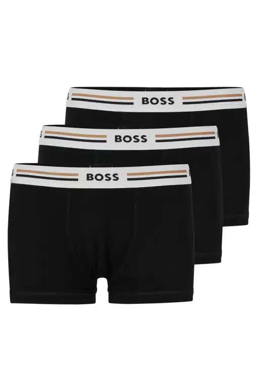 Boss 3-Pack Logo Boxers Black