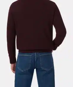 Oscar Jacobson Patton Half Zip Cherry