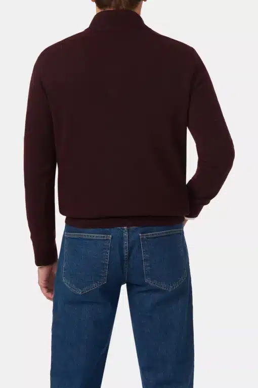 Oscar Jacobson Patton Half Zip Cherry