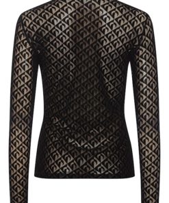 Rue de Femme Roll Neck Blouse Black