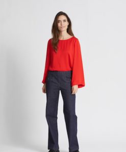 Rue de Femme Bret Blouse Fiery Red