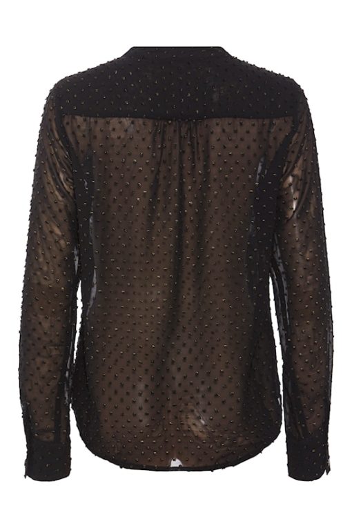 Rue de Femme Dot Shirt Black