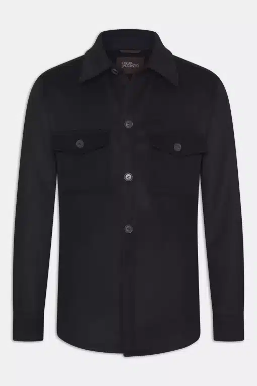 Oscar Jacobson Maverick Overshirt Black
