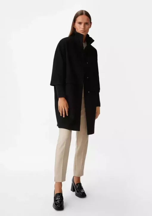Comma, Wool Coat Black