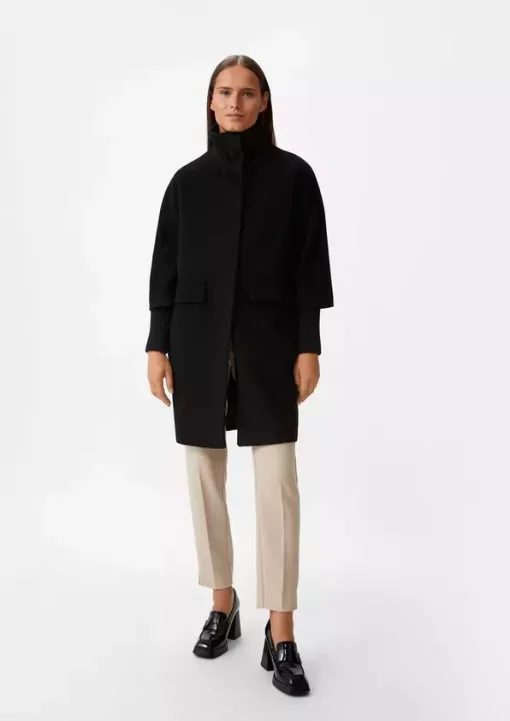 Comma, Wool Coat Black