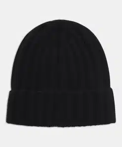 Oscar Jacobson Knitted Cashmere Hat Black