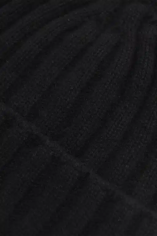 Oscar Jacobson Knitted Cashmere Hat Black