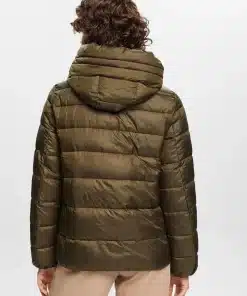 Esprit Quilted Jacket Dark Khaki