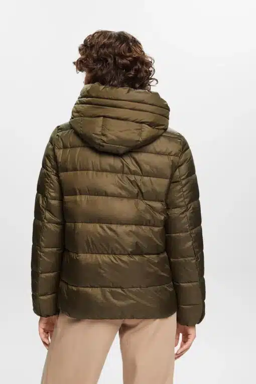 Esprit Quilted Jacket Dark Khaki