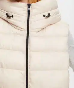 Esprit Quilted Vest Cream Beige