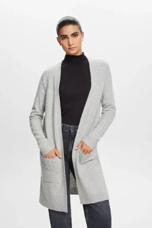 Esprit Long Cardigan Light Grey
