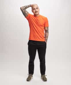 After Apparel T-Shirt Crew Neck Orange