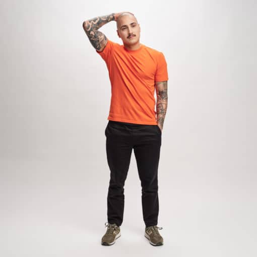After Apparel T-Shirt Crew Neck Orange